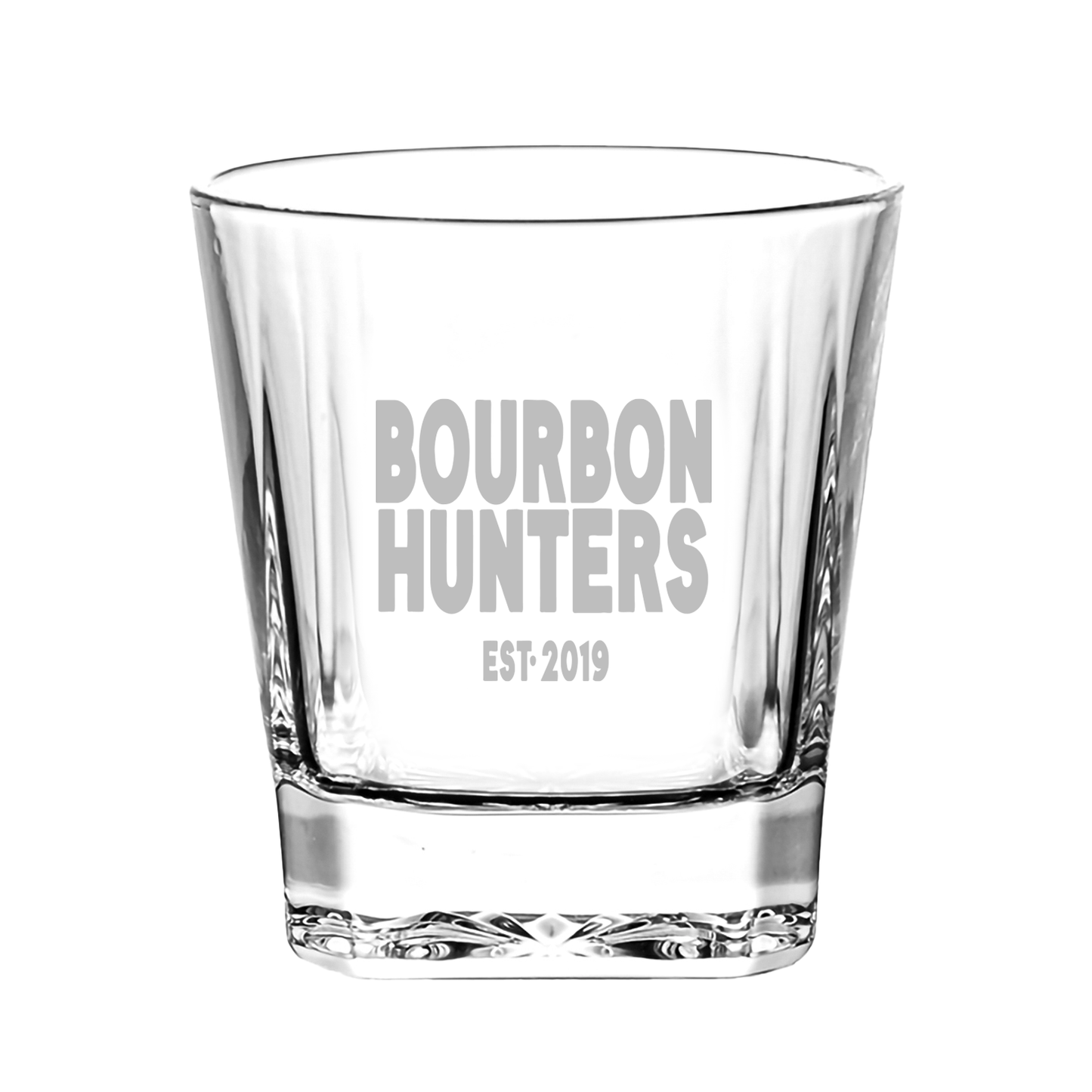 Bourbon Hunters Rocks Glass
