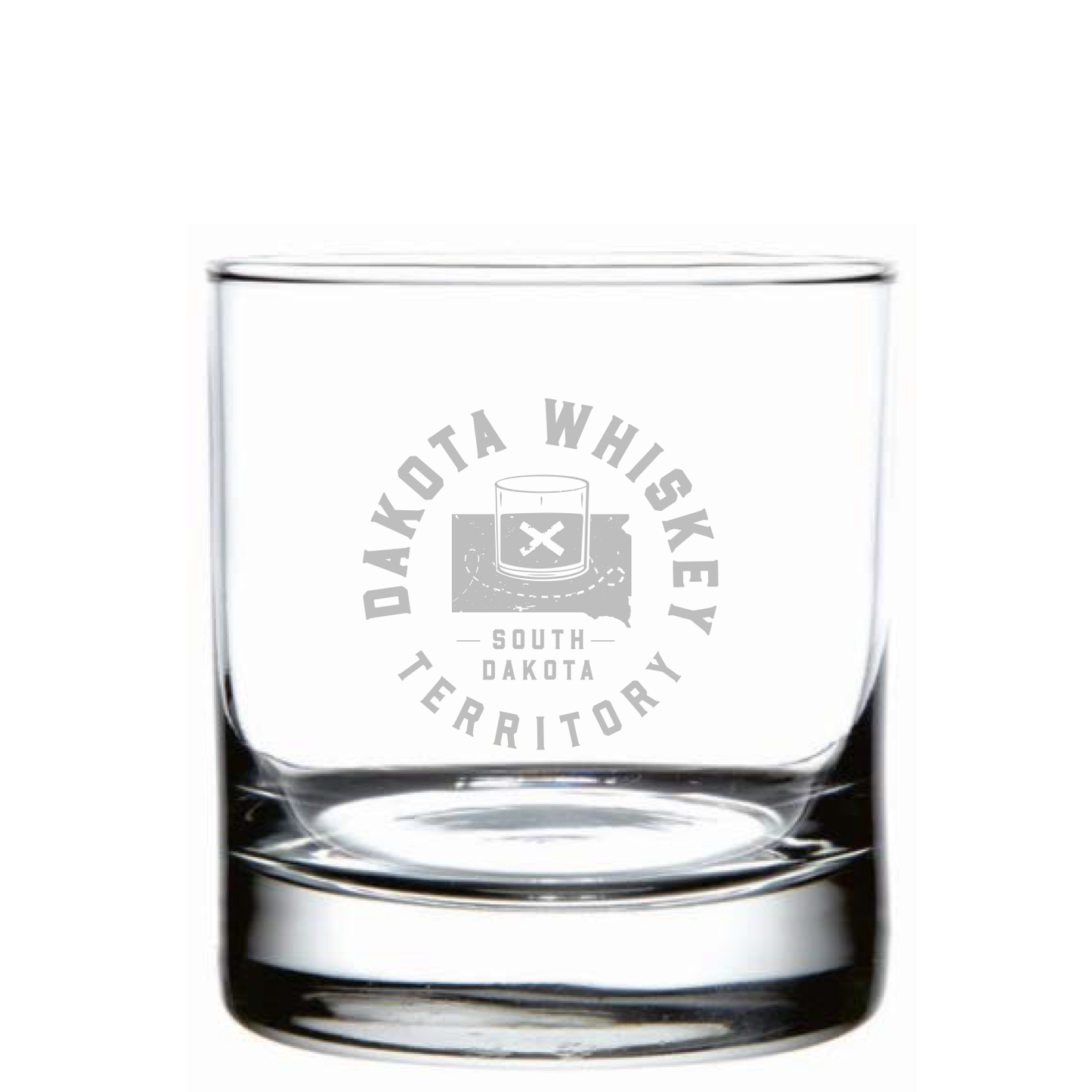 South Dakota Rocks Glass